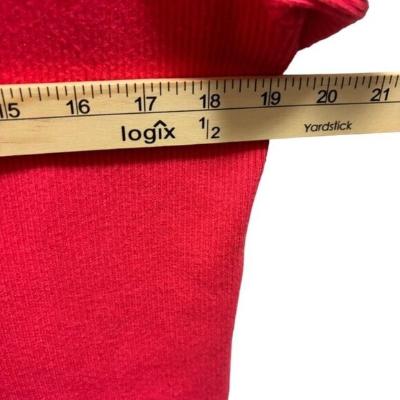 Free People Womens Coral Pink Ribbed Open-Front Blazer Cardigan Size XS - Picture 5 of 9